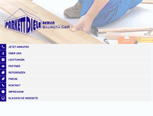 Tablet Screenshot of parkett-diele-berlin.de